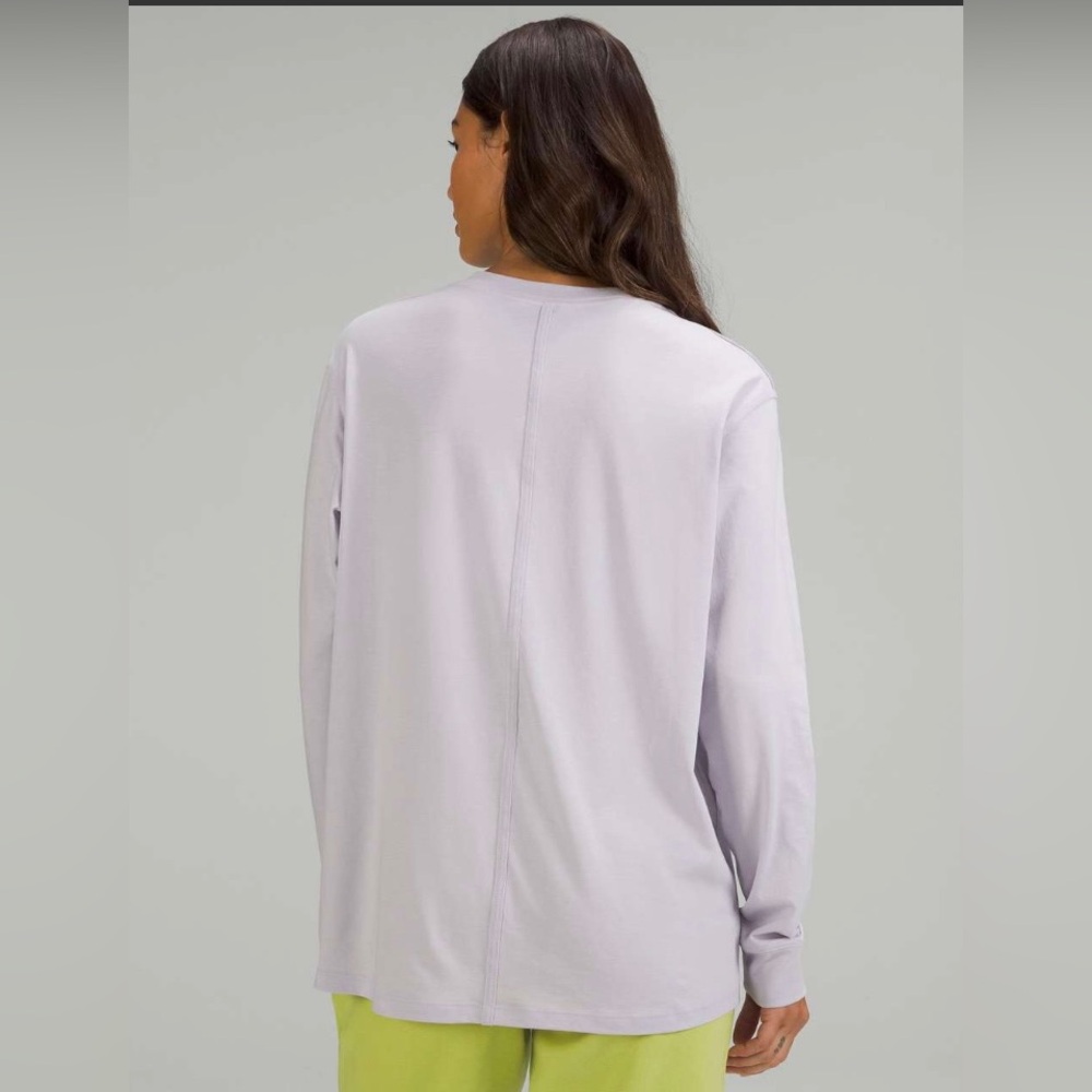 LuLuLemon Light Lavender Long Sleeve tee - Picture 5 of 6